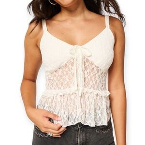 Lace Ruffle Top
